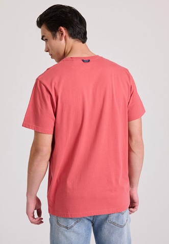 FUNKY BUDDHA-Ανδρικό t-shirt FUNKY BUDDHA FBM009-017-04 κόκκινη