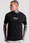 FUNKY BUDDHA-Aνδρικό t-shirt FUNKY BUDDHA FBM009-035-04 μαύρο