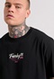 FUNKY BUDDHA-Aνδρικό t-shirt FUNKY BUDDHA FBM009-035-04 μαύρο