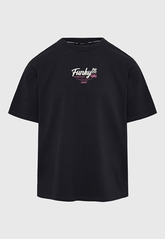 FUNKY BUDDHA-Aνδρικό t-shirt FUNKY BUDDHA FBM009-035-04 μαύρο