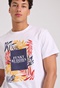 FUNKY BUDDHA-Ανδρικό t-shirt FUNKY BUDDHA  FBM009-068-04 λευκό 
