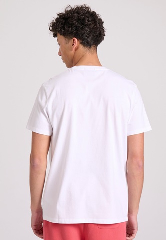 FUNKY BUDDHA-Ανδρικό t-shirt FUNKY BUDDHA  FBM009-068-04 λευκό 