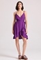 FUNKY BUDDHA-Γυναικείο mini φόρεμα FUNKY BUDDHA FBL009-103-13 μοβ 