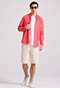 FUNKY BUDDHA-Ανδρικό πουκάμισο FUNKY BUDDHA garment dyed FBM009-015-05 κόκκινο 