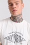 FUNKY BUDDHA-Ανδρικό t-shirt FUNKY BUDDHA FBM009-098-04 λευκό