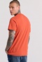 FUNKY BUDDHA-Ανδρικό t-shirt FUNKY BUDDHA FBM009-040-04 πορτοκαλί 