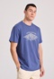 FUNKY BUDDHA-Ανδρικό t-shirt FUNKY BUDDHA FBM009-098-04 μπλε