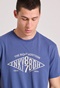 FUNKY BUDDHA-Ανδρικό t-shirt FUNKY BUDDHA FBM009-098-04 μπλε