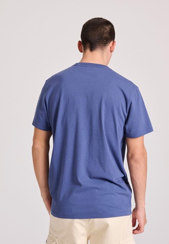 FUNKY BUDDHA-Ανδρικό t-shirt FUNKY BUDDHA FBM009-098-04 μπλε