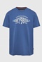 FUNKY BUDDHA-Ανδρικό t-shirt FUNKY BUDDHA FBM009-098-04 μπλε