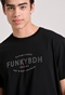 FUNKY BUDDHA-Ανδρικό t-shirt FUNKY BUDDHA  FBM009-094-04 μαύρο 