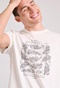 FUNKY BUDDHA-Ανδρικό t-shirt FUNKY BUDDHA FBM009-065-04 λευκό