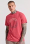 FUNKY BUDDHA-Ανδρικό t-shirt FUNKY BUDDHA FBM009-089-04 κόκκινο