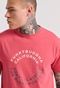 FUNKY BUDDHA-Ανδρικό t-shirt FUNKY BUDDHA FBM009-089-04 κόκκινο