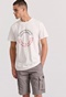 FUNKY BUDDHA-Ανδρικό t-shirt FUNKY BUDDHA FBM009-089-04 λευκό 