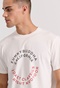 FUNKY BUDDHA-Ανδρικό t-shirt FUNKY BUDDHA FBM009-089-04 λευκό 