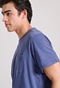 FUNKY BUDDHA-Ανδρικό t-shirt FUNKY BUDDHA FBM009-005-04 μπλε