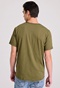 FUNKY BUDDHA-Aνδρικό t-shirt FUNKY BUDDHA FBM009-005-04 χακί