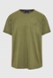 FUNKY BUDDHA-Aνδρικό t-shirt FUNKY BUDDHA FBM009-005-04 χακί