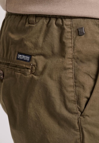 FUNKY BUDDHA-Ανδρική chino βερμούδα FUNKY BUDDHA FBM009-012-03 χακί 