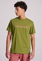 FUNKY BUDDHA-Ανδρικό t-shirt FUNKY BUDDHA FBM009-095-04 λαδί