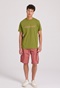 FUNKY BUDDHA-Ανδρικό t-shirt FUNKY BUDDHA FBM009-095-04 λαδί