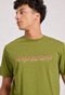 FUNKY BUDDHA-Ανδρικό t-shirt FUNKY BUDDHA FBM009-095-04 λαδί