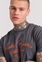 FUNKY BUDDHA-Ανδρικό t-shirt FUNKY BUDDHA γκρι 
