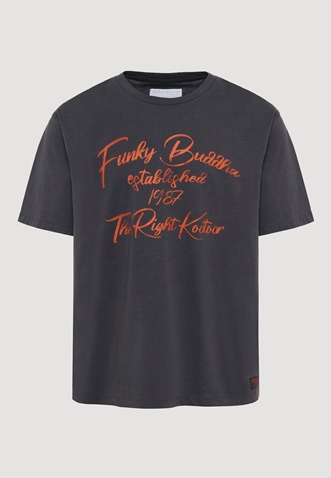 FUNKY BUDDHA-Ανδρικό t-shirt FUNKY BUDDHA γκρι 