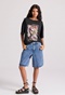 FUNKY BUDDHA-Γυναικείο t-shirt  FUNKY BUDDHA FBL009-121-04 μαύρο