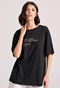 FUNKY BUDDHA-Γυναικείο t-shirt FUNKY BUDDHA FBL009-120-04 μαύρο
