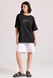 FUNKY BUDDHA-Γυναικείο t-shirt FUNKY BUDDHA FBL009-120-04 μαύρο