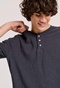 FUNKY BUDDHA-Ανδρικό t-shirt FUNKY BUDDHA FBM009-012-04 ανθρακί 