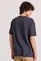 FUNKY BUDDHA-Ανδρικό t-shirt FUNKY BUDDHA FBM009-012-04 ανθρακί 