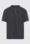 FUNKY BUDDHA-Ανδρικό t-shirt FUNKY BUDDHA FBM009-012-04 ανθρακί 