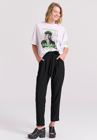 FUNKY BUDDHA-Γυναικείο παντελόνι FUNKY BUDDHA FBL009-118-02 μαύρο 