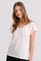 FUNKY BUDDHA-Γυναικείο t-shirt FUNKY BUDDHA FBL009-105-04 λευκό