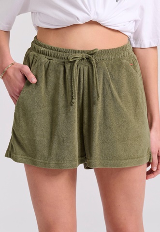 FUNKY BUDDHA-Γυναικείο σορτς FUNKY BUDDHA FBL009-103-03 χακί