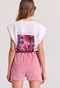 FUNKY BUDDHA-Γυναικείο σορτς FUNKY BUDDHA FBL009-103-03 ροζ