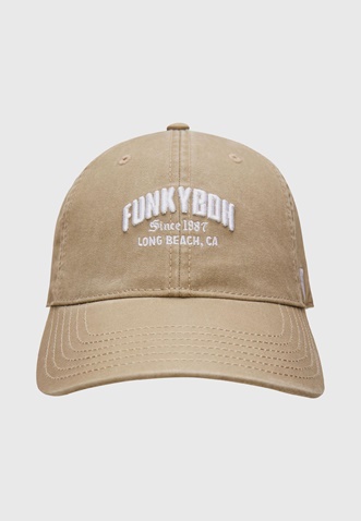 FUNKY BUDDHA-Ανδρικό καπέλο jockey FUNKY BUDDHA FBM009-079-10 μπεζ