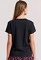 FUNKY BUDDHA-Γυναικείο t-shirt  FUNKY BUDDHA FBL009-103-04 μαύρο 