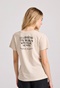 FUNKY BUDDHA-Γυναικείο t-shirt  FUNKY BUDDHA FBL009-124-04 μπεζ 