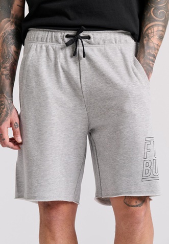 FUNKY BUDDHA-Ανδρική βερμούδα FUNKY BUDDHA FBM009-051-03 γκρι
