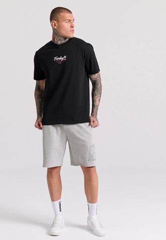 FUNKY BUDDHA-Ανδρική βερμούδα FUNKY BUDDHA FBM009-051-03 γκρι