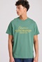 FUNKY BUDDHA-Ανδρικό t-shirt FUNKY BUDDHA FBM009-017-04 πράσινο