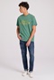 FUNKY BUDDHA-Ανδρικό t-shirt FUNKY BUDDHA FBM009-017-04 πράσινο