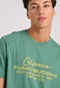 FUNKY BUDDHA-Ανδρικό t-shirt FUNKY BUDDHA FBM009-017-04 πράσινο