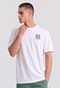 FUNKY BUDDHA-Ανδρικό t-shirt FUNKY BUDDHA  λευκό