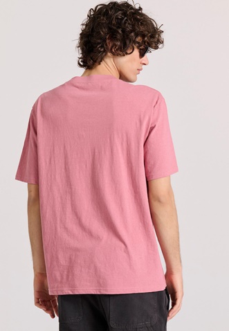 FUNKY BUDDHA-Ανδρικό t-shirt FUNKY BUDDHA FBM009-083-04 ροζ
