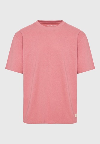 FUNKY BUDDHA-Ανδρικό t-shirt FUNKY BUDDHA FBM009-083-04 ροζ